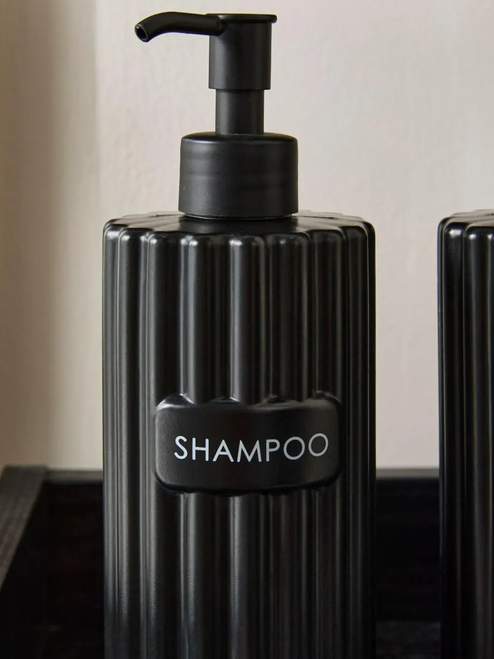 Outlet Next Rib Reusable Dispenser Bottles Black