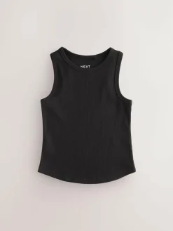 Clearance Next Rib Vest (3-16yrs) Black