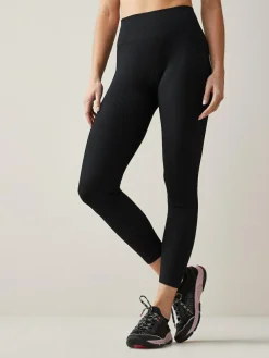 Sale Next Black Ribbed Seamless High Waist Leggings