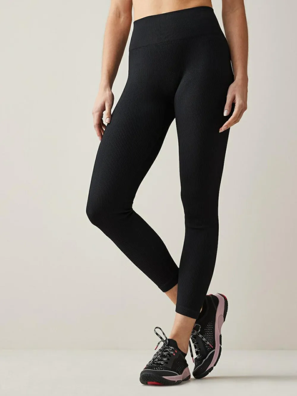 Sale Next Black Ribbed Seamless High Waist Leggings