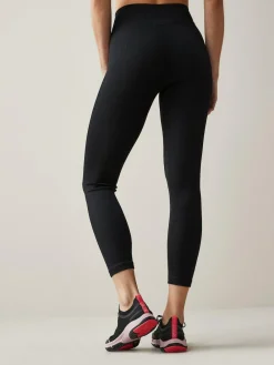 Sale Next Black Ribbed Seamless High Waist Leggings