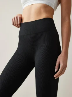 Sale Next Black Ribbed Seamless High Waist Leggings