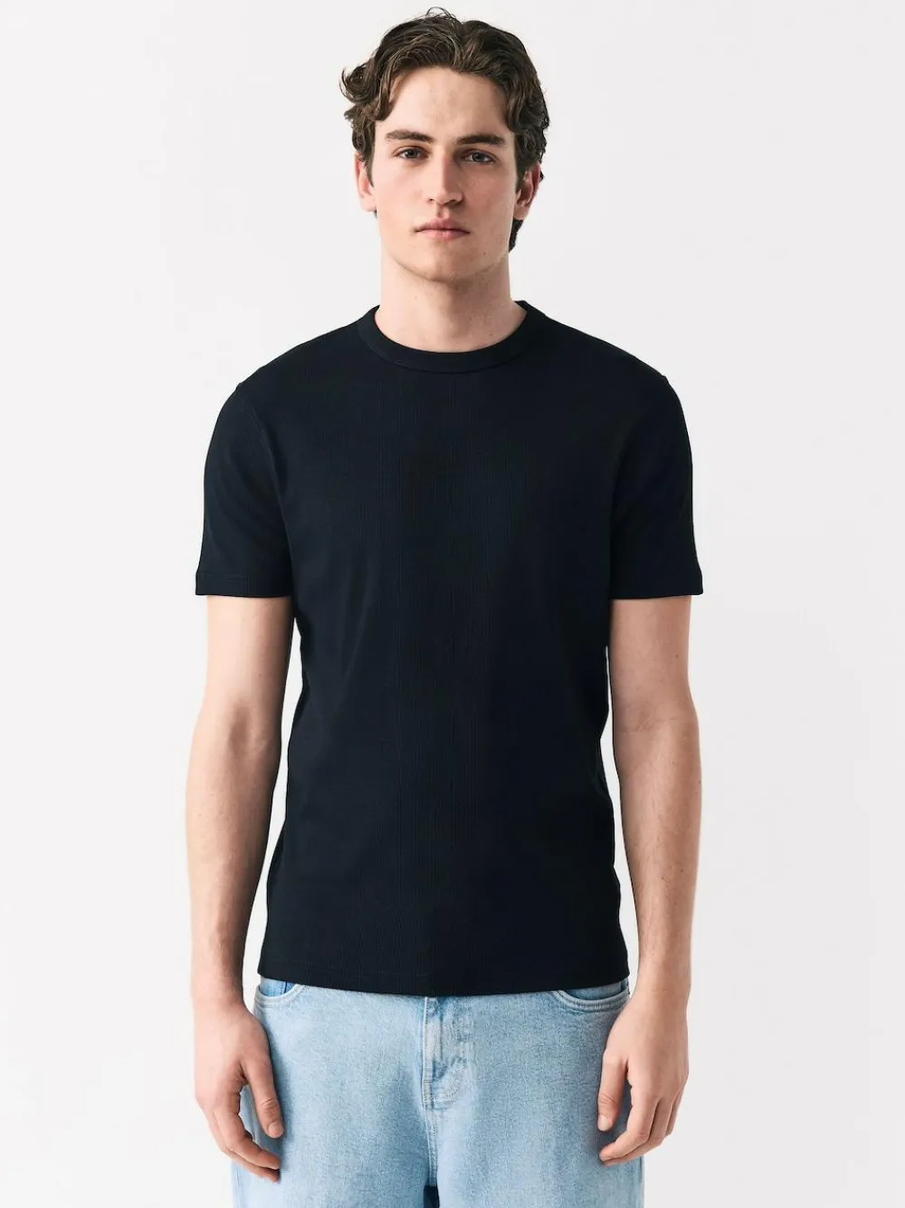 Next Ribbed Short Sleeve Crew T-Shirt^ Tops & T-Shirts