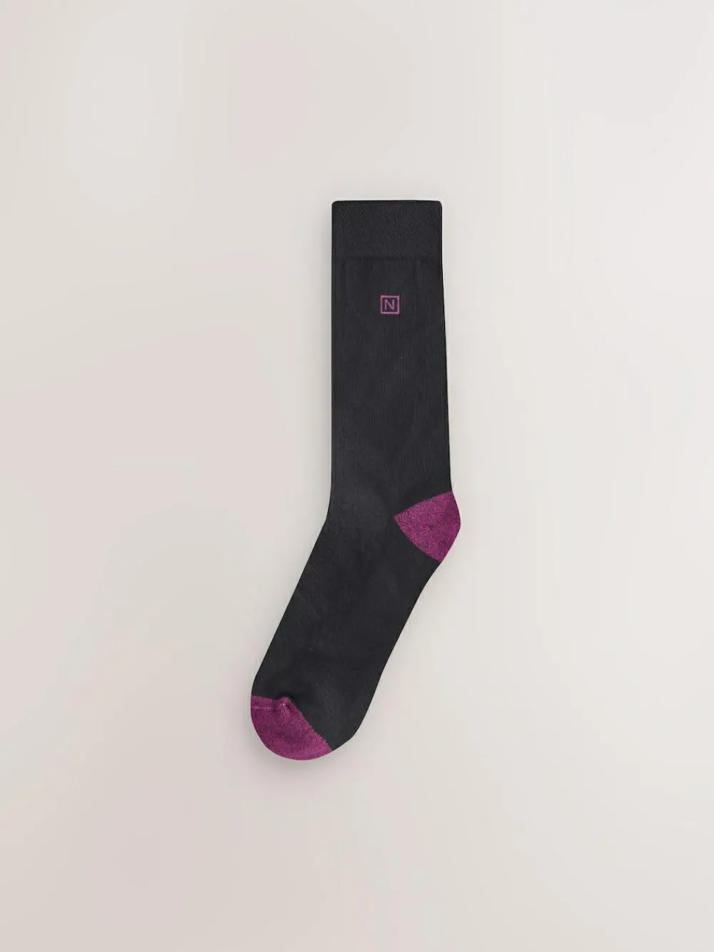 Clearance Next Black Rich Heel Cushioned Sole Comfort Socks
