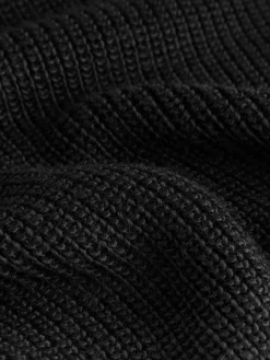 Sale Next Black Roll Neck Ribbed Knitted Poncho