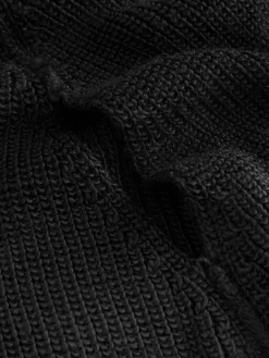 Sale Next Black Roll Neck Ribbed Knitted Poncho