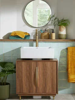 Next Round Wall Mirror Black