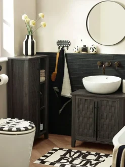 Next Round Wall Mirror Black