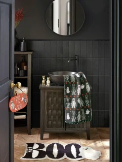 Next Round Wall Mirror Black