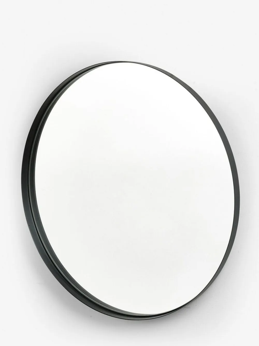 Next Round Wall Mirror Black