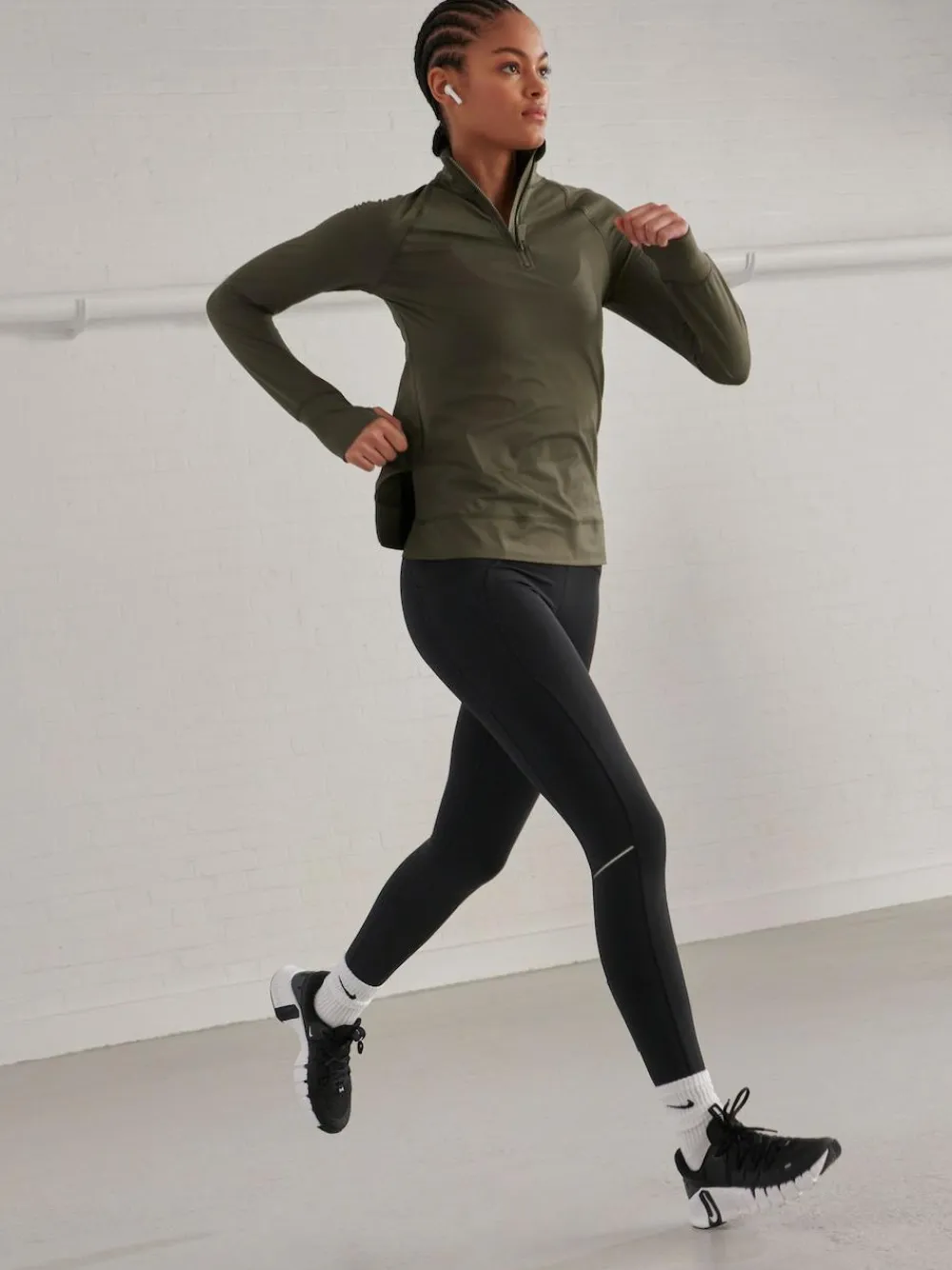 Outlet Next Black Running Leggings with Pocket