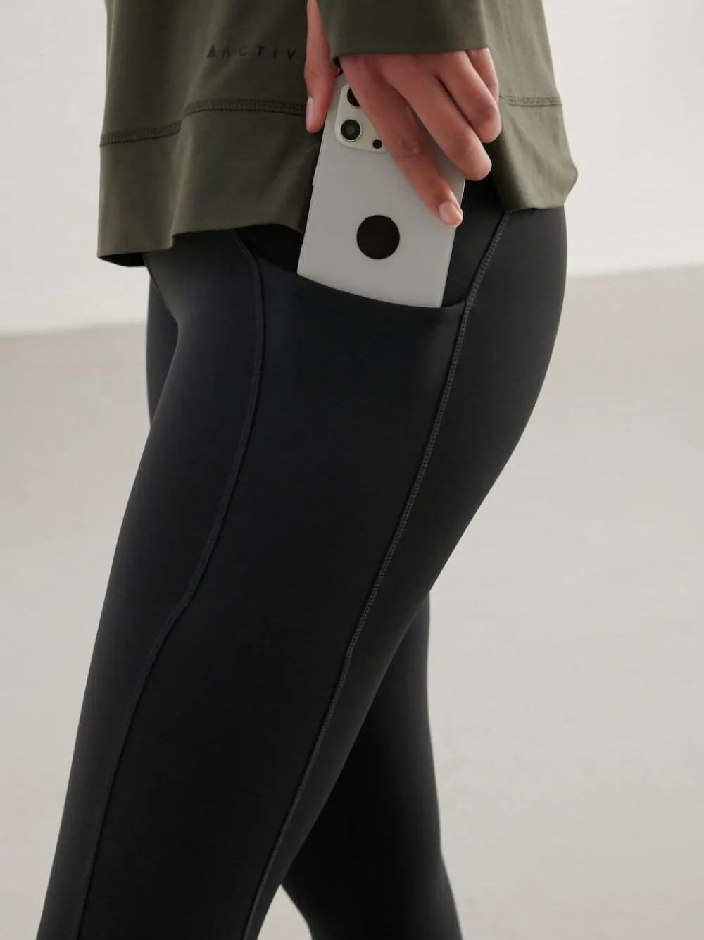 Outlet Next Black Running Leggings with Pocket
