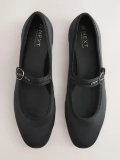 Next Forever Comfort Round Toe Buckle Detail Mary Jane Shoes^Women Flats