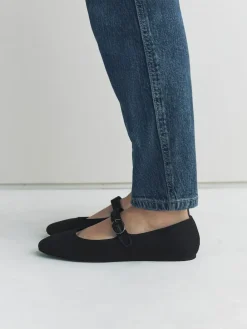 Next Forever Comfort Round Toe Buckle Detail Mary Jane Shoes^Women Flats