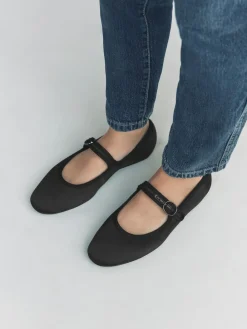 Next Forever Comfort Round Toe Buckle Detail Mary Jane Shoes^Women Flats