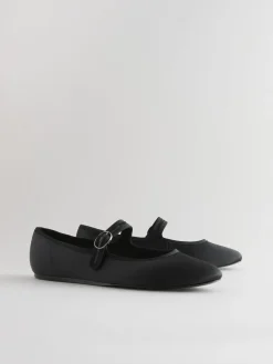 Next Forever Comfort Round Toe Buckle Detail Mary Jane Shoes^Women Flats