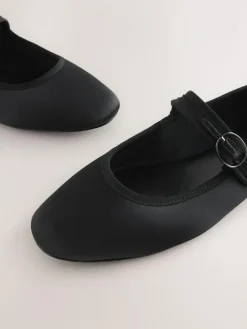 Next Forever Comfort Round Toe Buckle Detail Mary Jane Shoes^Women Flats