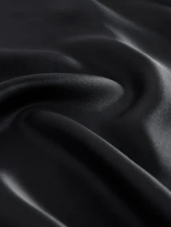 Next Black Satin Midi Skirt^Women Skirts