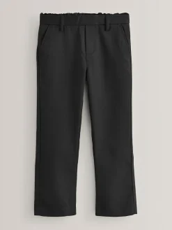 Best Next School Pull On Waist Straight Trousers (3-17yrs) Black