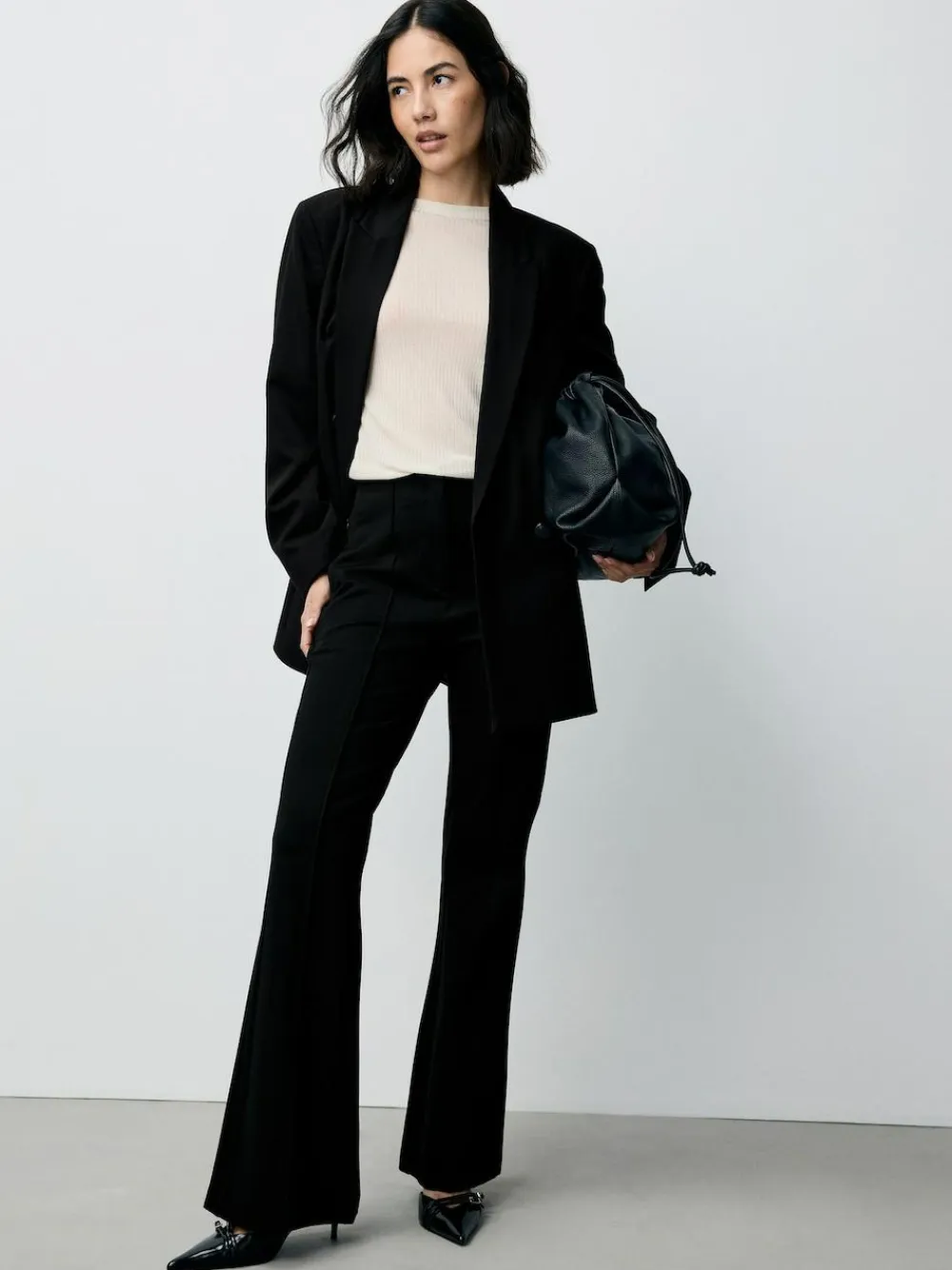 Outlet Next Black Sculpting Bootcut Trousers