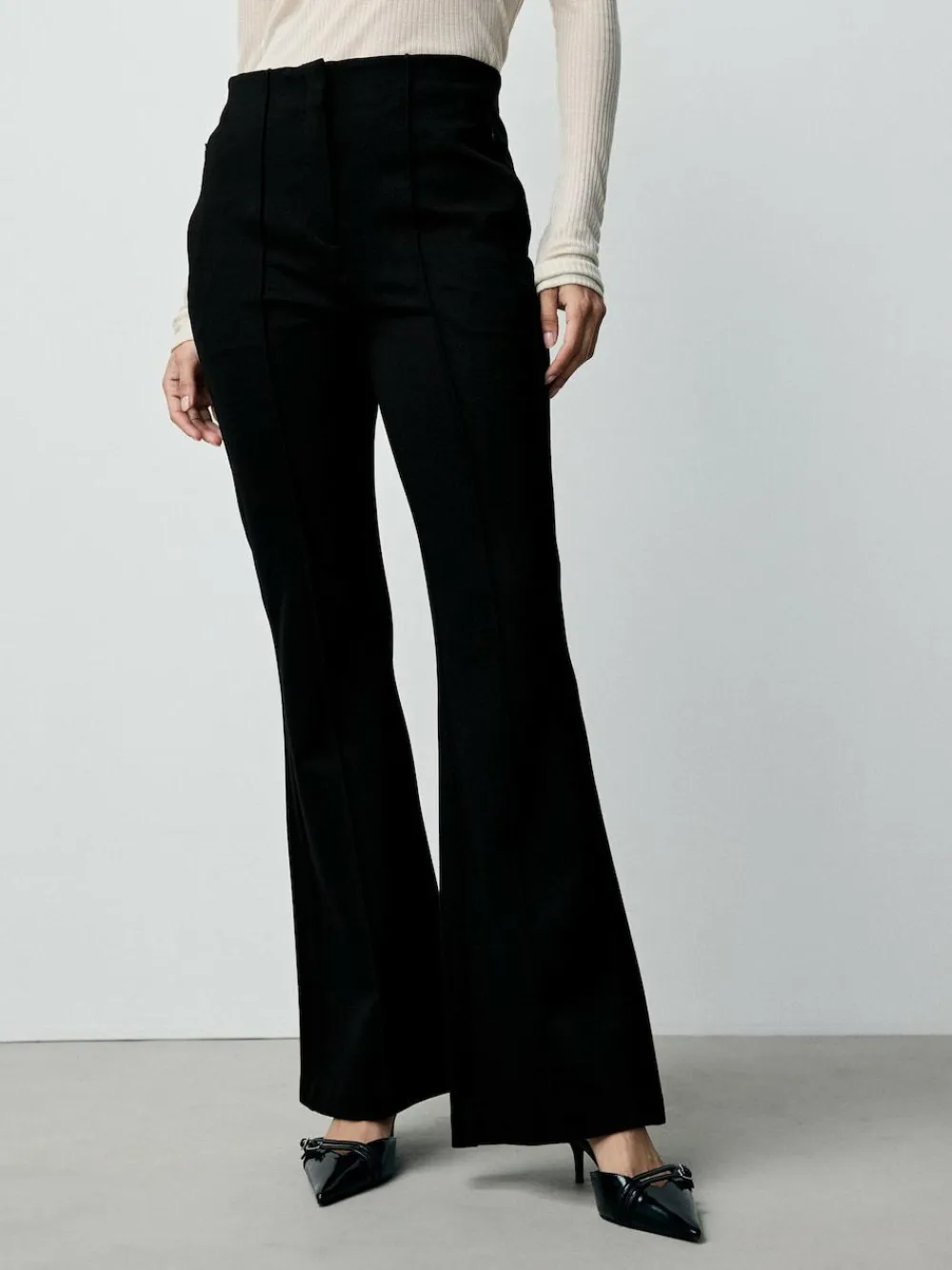 Outlet Next Black Sculpting Bootcut Trousers