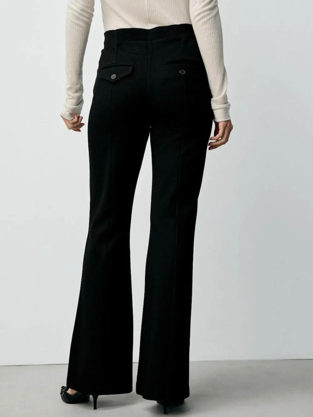 Outlet Next Black Sculpting Bootcut Trousers