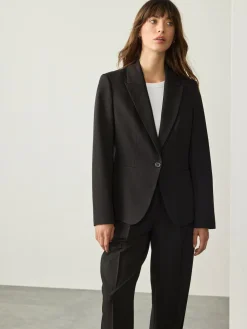 New Next Black Sculpting Single Breasted Tailored Blazer