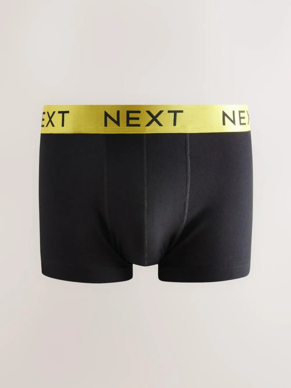 Next Black Shiny Colour Waistbands 10 pack Cotton Rich Blend Hipsters Boxers