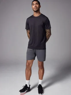 New Next Black Short Sleeve Tee Active Gym Training Top