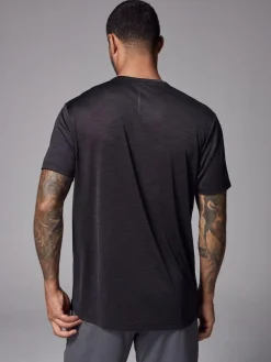 New Next Black Short Sleeve Tee Active Gym Training Top