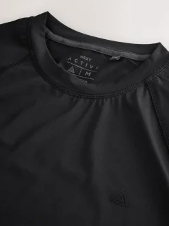 Clearance Next Black Short Sleeve Tee Active Thermal Base Layer