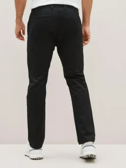 Sale Next Black Shower Resistant Golf Stretch Chino Trousers