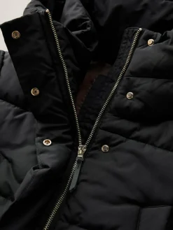 Sale Next Black Shower Resistant Padded Hooded Longline Coat