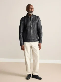 Next Signature Leather Funnel Neck Jacket^ Blazers & Formal Jackets