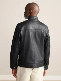 Next Signature Leather Funnel Neck Jacket^ Blazers & Formal Jackets