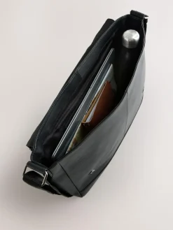 Next Signature Leather Messenger Bag^ Bags