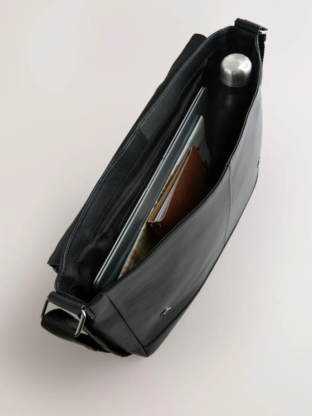 Next Signature Leather Messenger Bag^ Bags