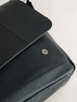 Next Signature Leather Messenger Bag^ Bags