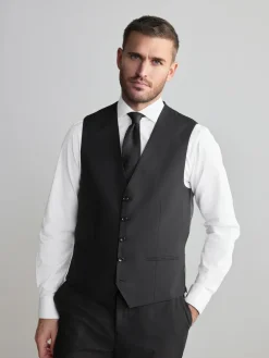 Next Black Signature Nova Fides Wool Waistcoat^ Vests