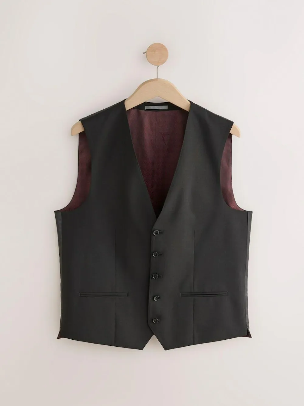 Next Black Signature Nova Fides Wool Waistcoat^ Vests