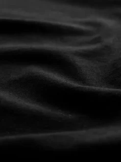 Next Signature SUPIMA® Cotton Long Sleeve Roll Neck T-Shirt Black