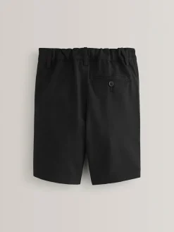 Clearance Next Single Flat Front School Shorts (3-14yrs) Black