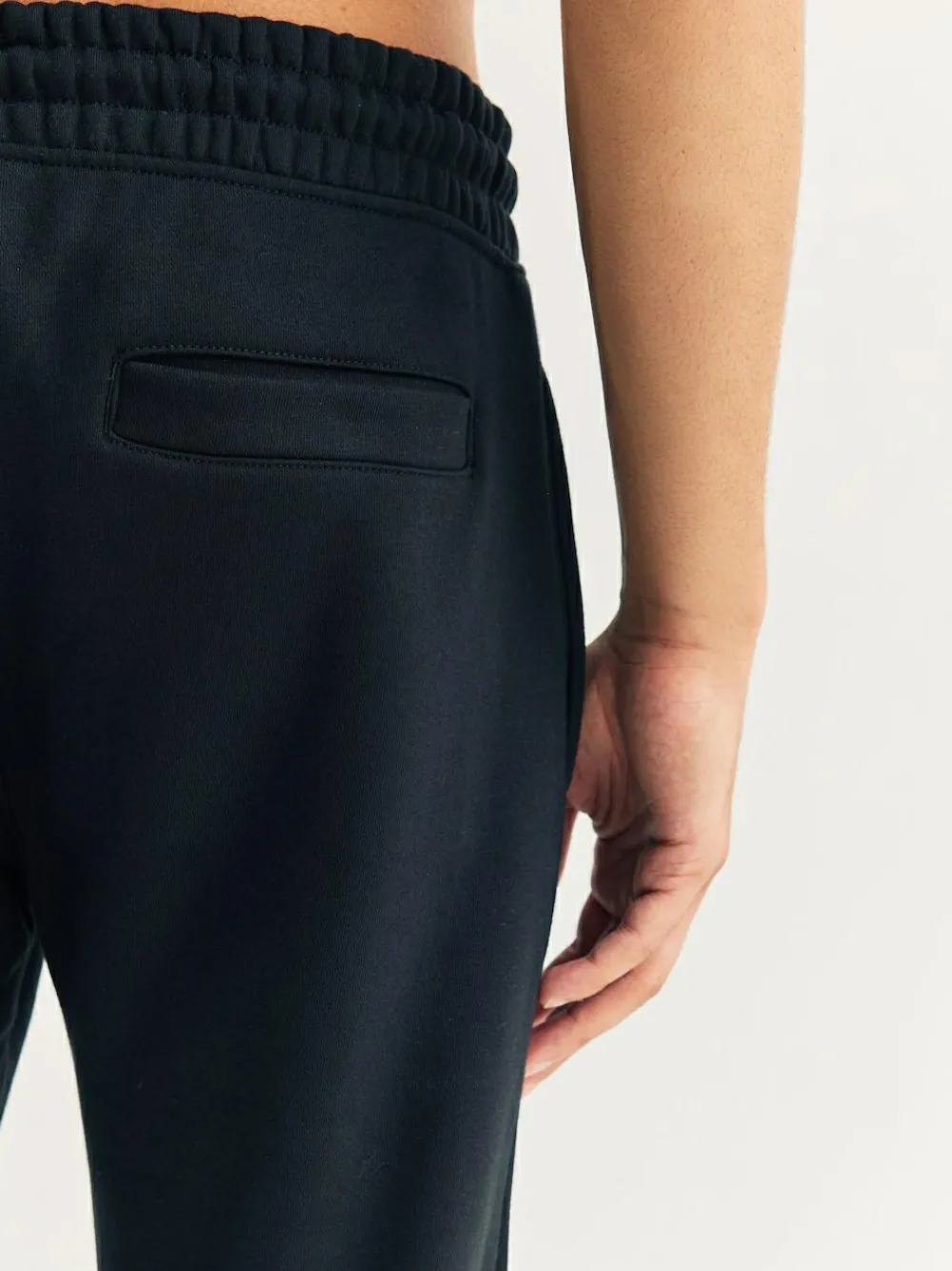 Next Black Skinny Fit Slim Fit Brushback Heavyweight Joggers