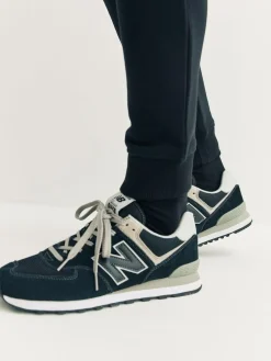 Next Black Skinny Fit Slim Fit Brushback Heavyweight Joggers