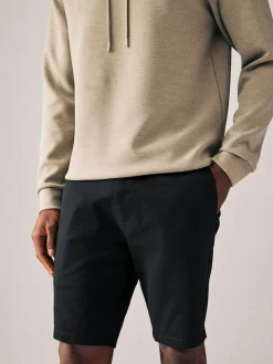 Discount Next Skinny Fit Stretch Chinos Shorts Black