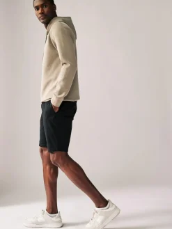 Discount Next Skinny Fit Stretch Chinos Shorts Black