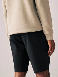 Discount Next Skinny Fit Stretch Chinos Shorts Black