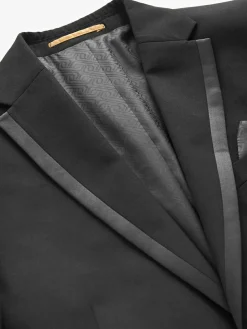 Outlet Next Black Skinny Fit Tuxedo Suit Jacket