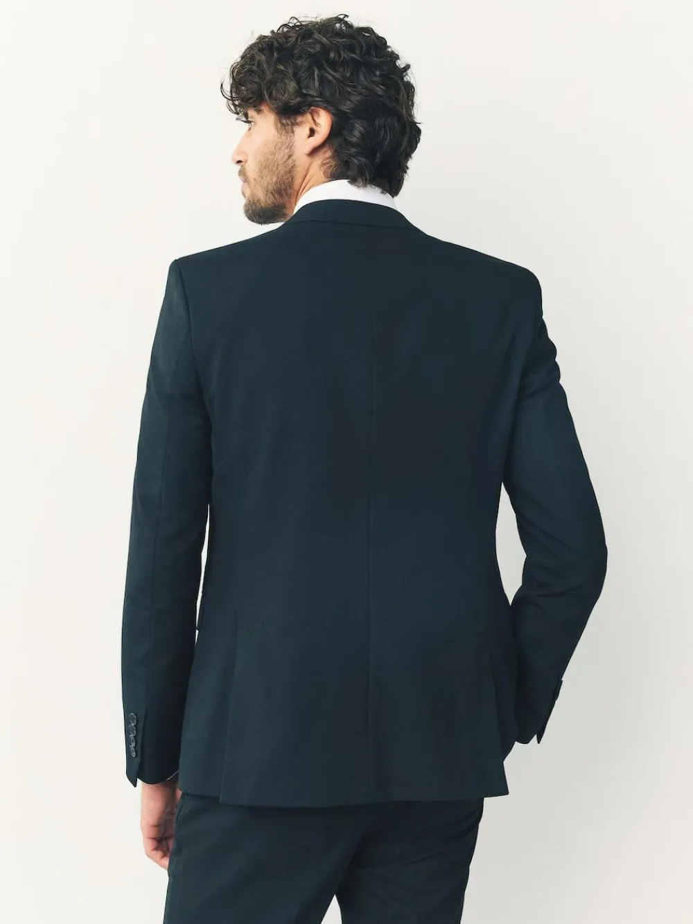 Discount Next Skinny Fit Two Button Suit Jacket Black
