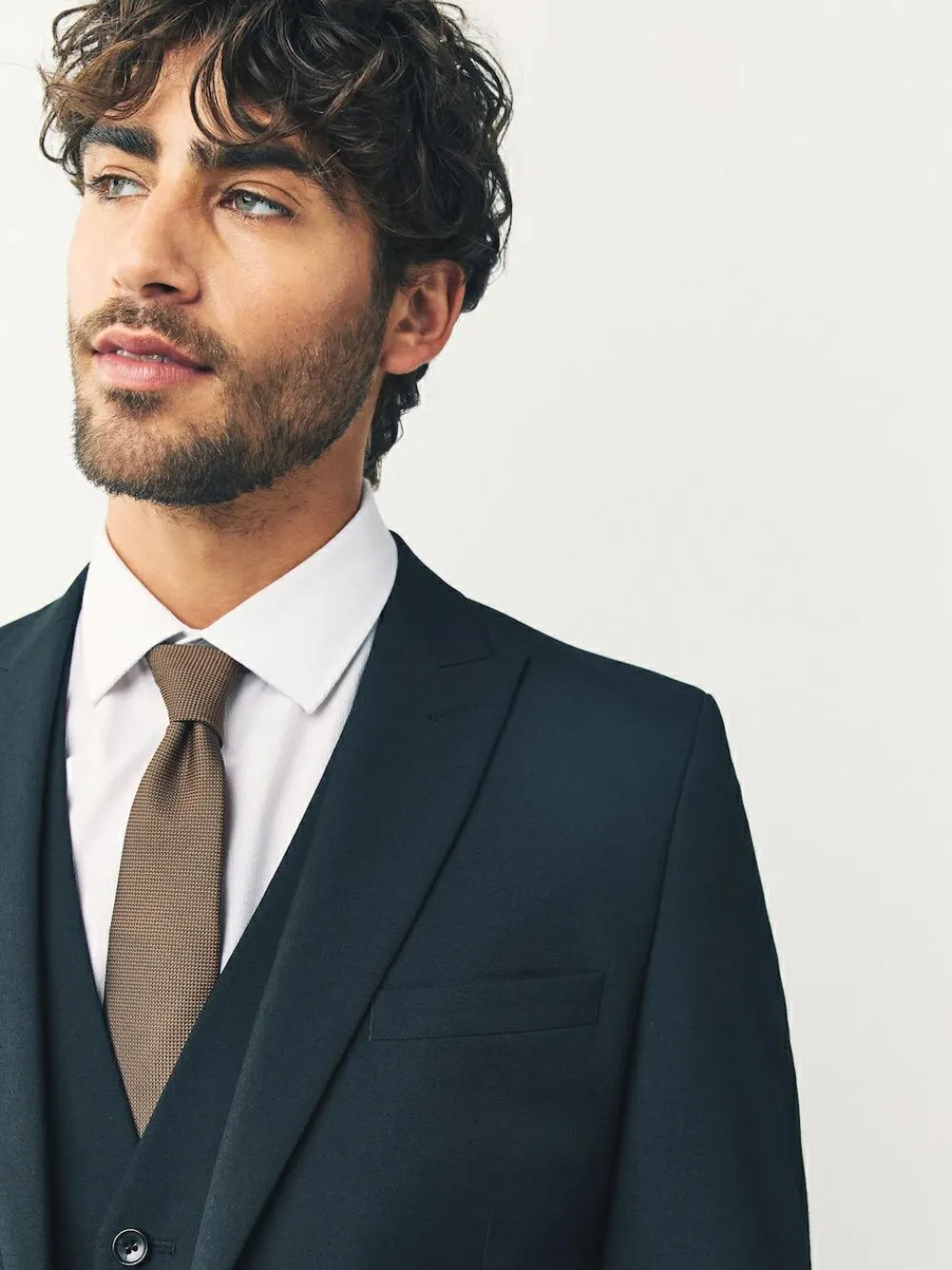 Discount Next Skinny Fit Two Button Suit Jacket Black